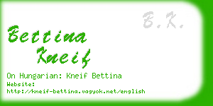 bettina kneif business card